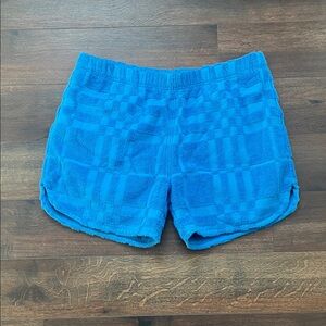 Burberry Bright Blue Terry Athletic Shorts